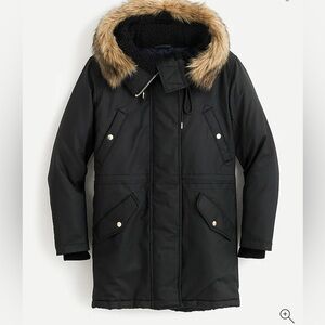J.Crew Perfect winter parka with eco-friendly PrimaLoft®in black